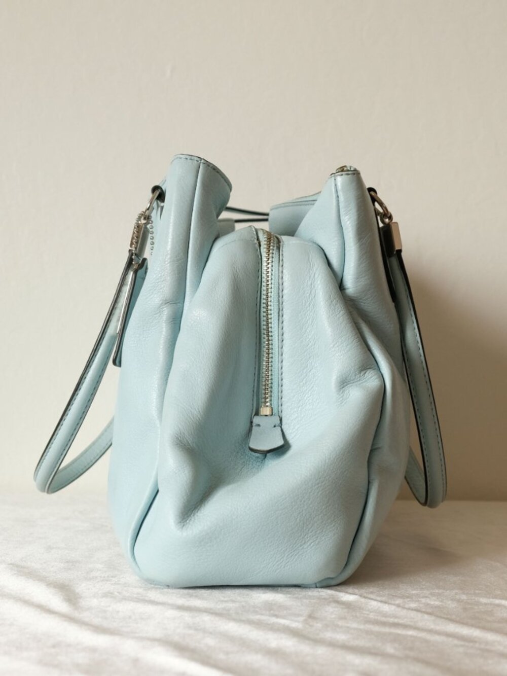 Coach Madison Cafe Carryall, Leather, pastel seafoam, Fair - Picture 5 of 15